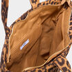 Sac tote bag zipp&eacute; sable femme