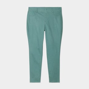 jegging taille elastiquee grande taille vert fonce femmegt Jegging taille élastiquée grande taille vert foncé femme grande taille