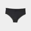 Lot 2 shortys microfibre noir femme