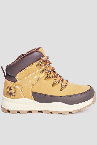 Bottines avec zip Trappeur Barato jaune garçon
