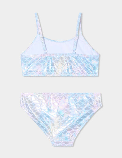 Maillot de bain 2 pièces parme fille