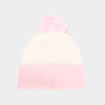 Bonnet &agrave; pompon Stitch ivoire fille