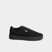 Tennis basses en cuir Puma Carina 3.0 noir femme