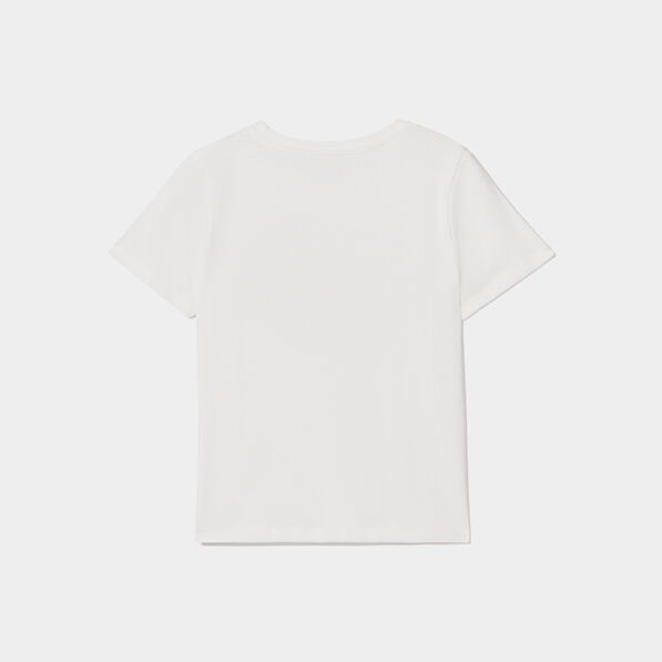 T-shirt manches courtes coton Creeks blanc garçon