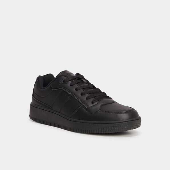 Tennis basses semelle épaisse Creeks noir femme