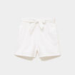 Short large broderie anglaise coton blanc femme