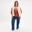Veste sans manches sable femme grande taille