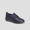 Derbies à lacets compensées bleu marine femme