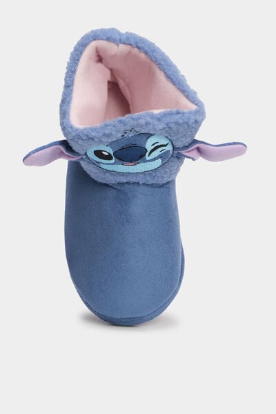 Chaussons boots Stitch bleu fille