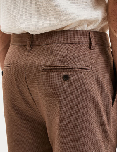 Pantalon chino slim taupe homme