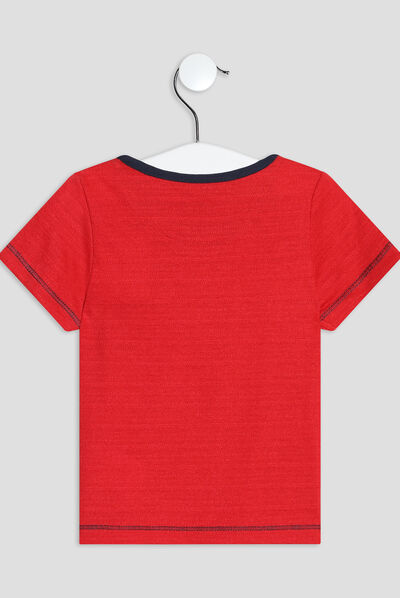 T-shirt manches courtes Creeks rouge bébé garçon