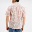 Chemise en coton manches courtes vieux rose homme
