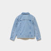 Veste en jean boutonn&eacute;e coton denim double stone fille