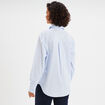 Chemise oversize 1 poche coton bleu ciel femme