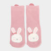 Chaussettes d'int&eacute;rieur rose b&eacute;b&eacute; fille