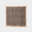 Foulard carr&eacute; effet satin sable femme