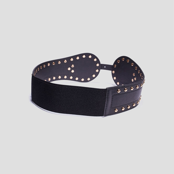 ceinture elastiquee avec clous noir femme Ceinture élastiquée avec clous noir femme