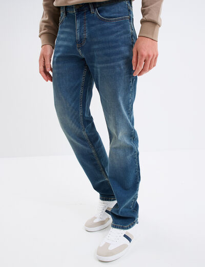 Jean stretch coupe regular denim dirty homme