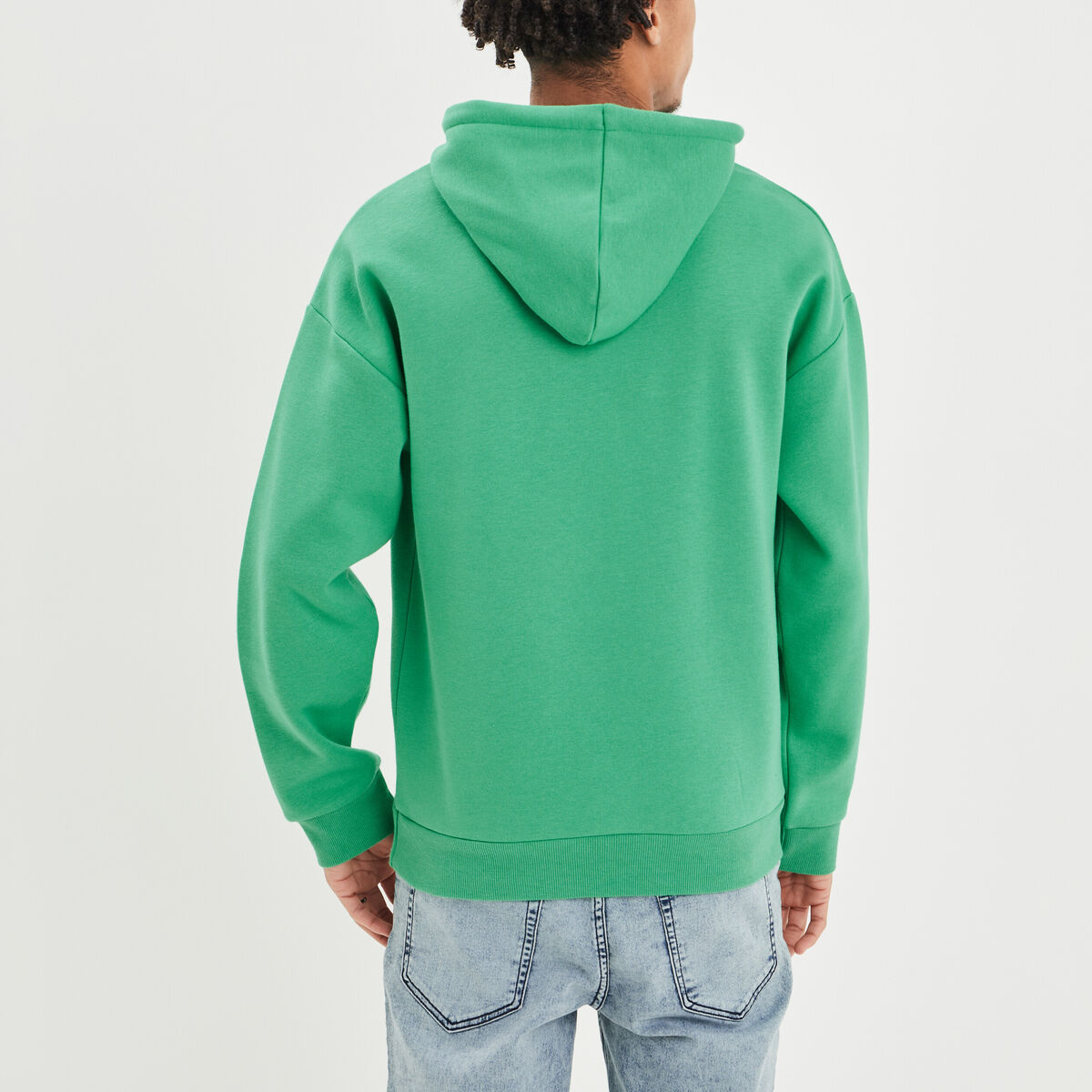 Sweat à capuche hoodie vert homme
