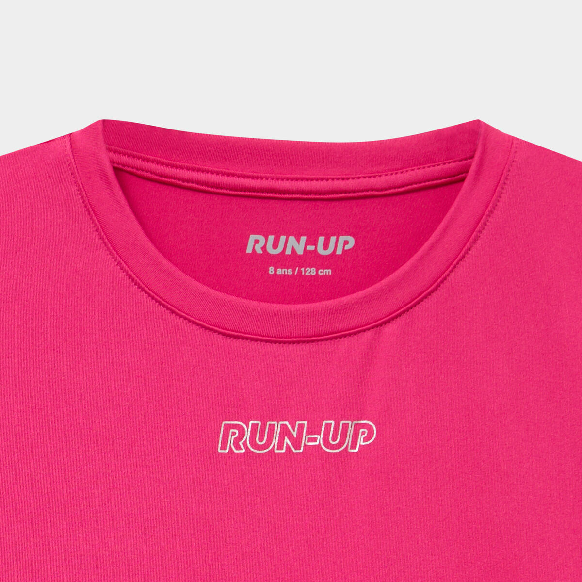T-shirt ajust&eacute; manches courtes rose fushia fille