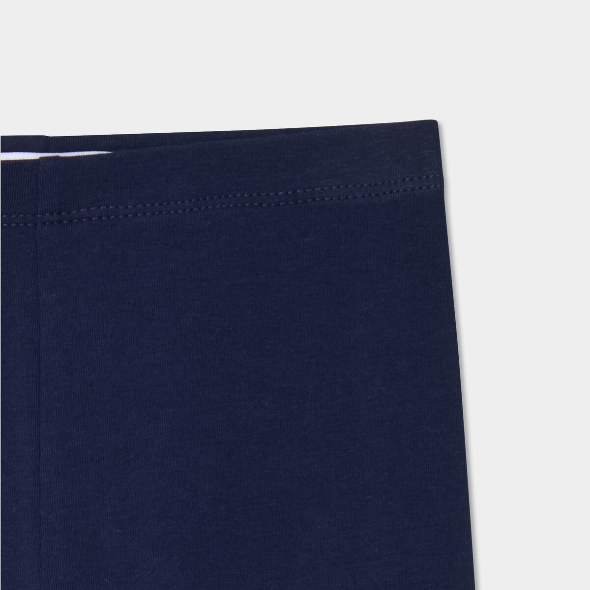 Legging corsaire taille &eacute;lastiqu&eacute;e bleu marine fille
