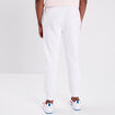 Pantalon jogging droit molleton blanc homme