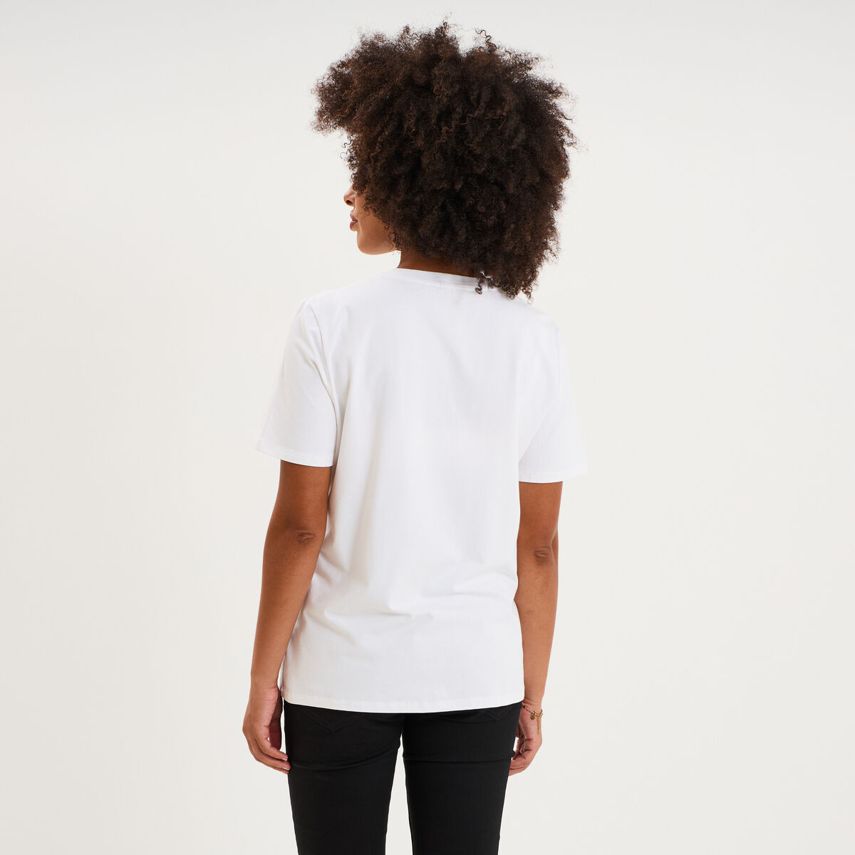 T-shirt manches courtes allaitement blanc femme maternit&eacute;