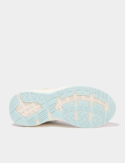Baskets running m&eacute;moire de forme confort sable fille