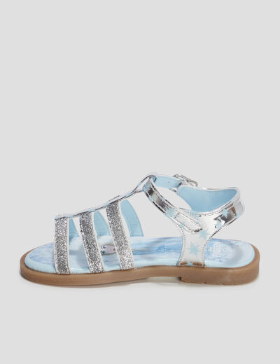 Sandales à brides Reine des neiges bleu ciel fille