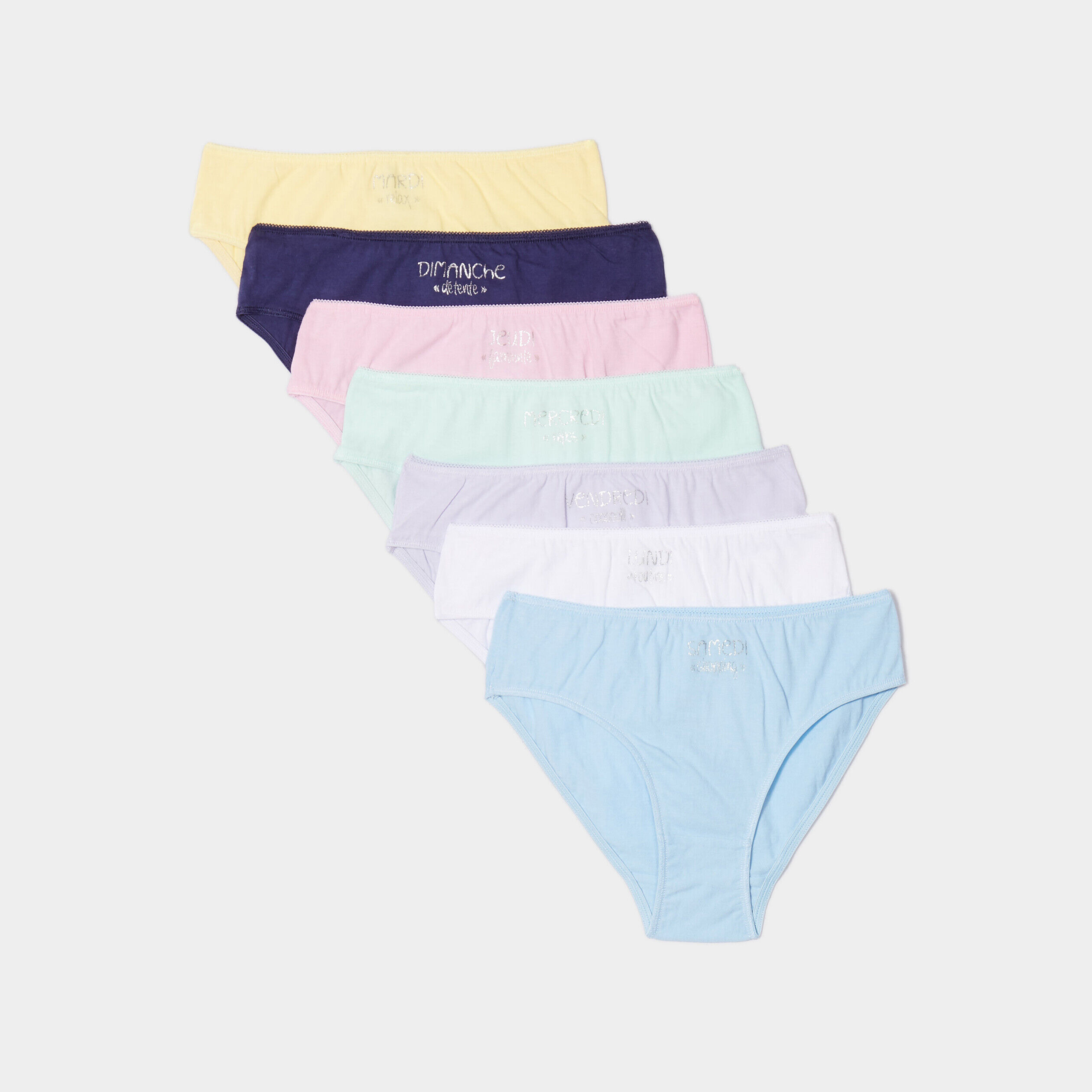 Lot 7 culottes coton jaune fille LH