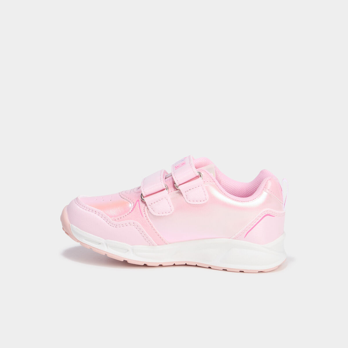 Baskets running lumineuses rose fille