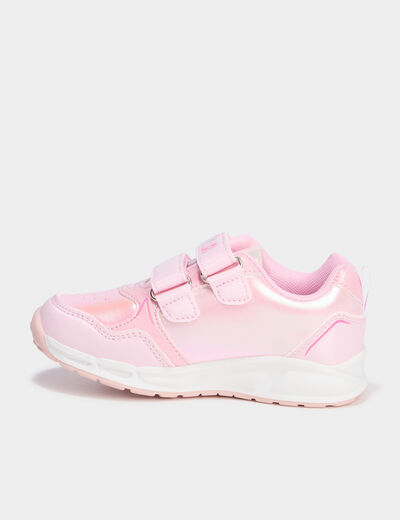 Baskets running lumineuses rose fille