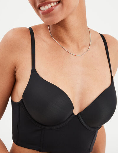 Soutien-gorge bustier noir femme