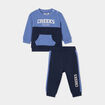 Ensemble 2 pièces sweat et jogging bleu marine bébé garçon