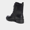 Boots avec lacets et talons noir femme