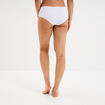 Shorty microfibre sans coutures blanc femme