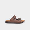 Mules avec boucles marron homme