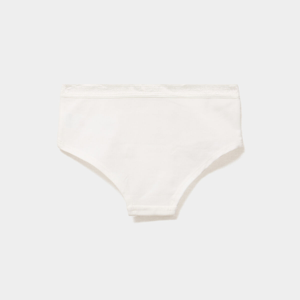 Lot 5 shortys coton majoritaire blanc fille