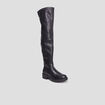 Bottes cuissardes semelle chunky noir femme