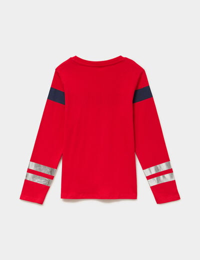 Ensemble pyjama pantalon t-shirt pompier rouge gar&ccedil;on