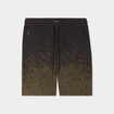 Short jogging droit à coulisse vert kaki homme