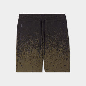 Short jogging droit à coulisse vert kaki homme