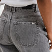Jeans mom 7/8ème taille haute Creeks denim gris clair femme