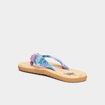 Tongs de plage esprit foulard multicolore femme