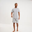 Ensemble pyjama short et t-shirt gris clair homme
