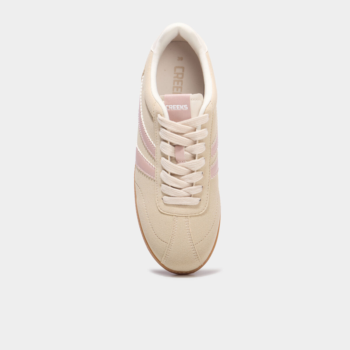 Tennis basses &agrave; lacets sable femme