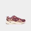 Baskets running &agrave; lacets bordeaux femme