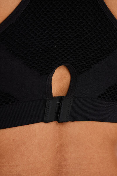 Brassi&egrave;re sport microfibre dos nageur noir femme