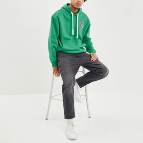 Sweat oversize à capuche hoodie Creeks vert homme