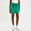Short large broderie anglaise coton vert canard femme